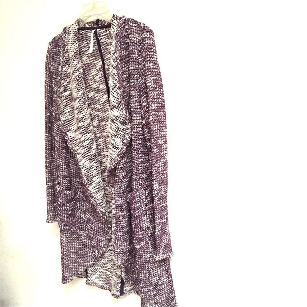 Fabletics purple & white Moscow wrap cardigan S - Picture 4 of 9